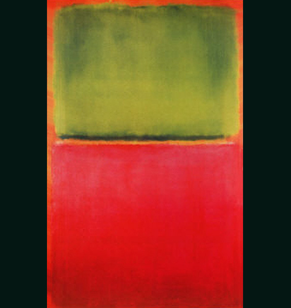 Green Red on Orange painting - Mark Rothko Green Red on Orange art painting